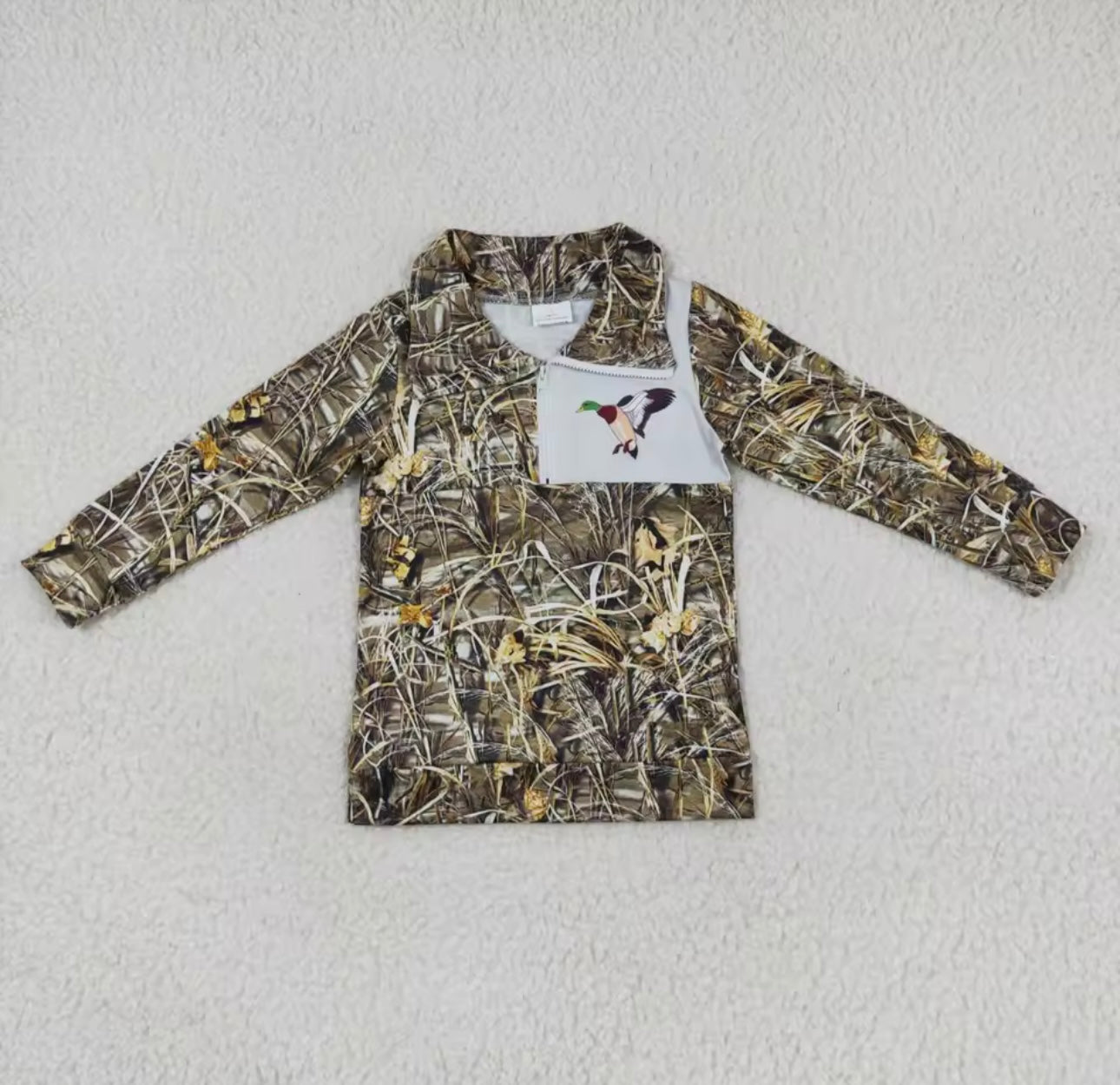 PRE-ORDER! Camo Pull Over with Duck