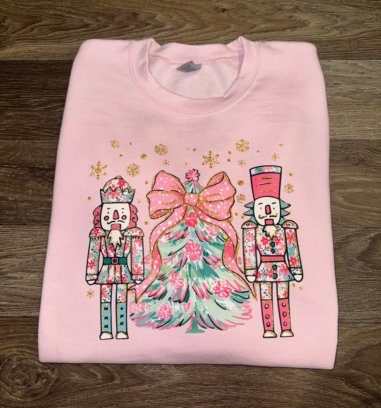 Pink Nutcracker & Christmas Tree