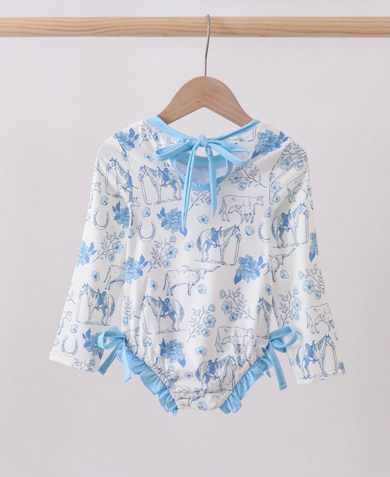 Blue Western Swimsuit