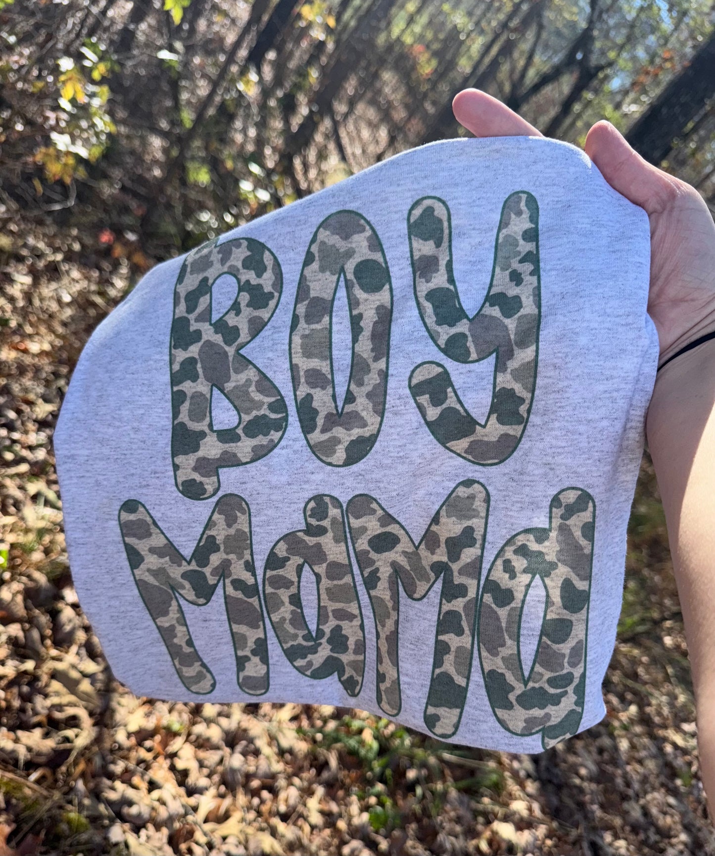 Camo Boy Mama Shirt