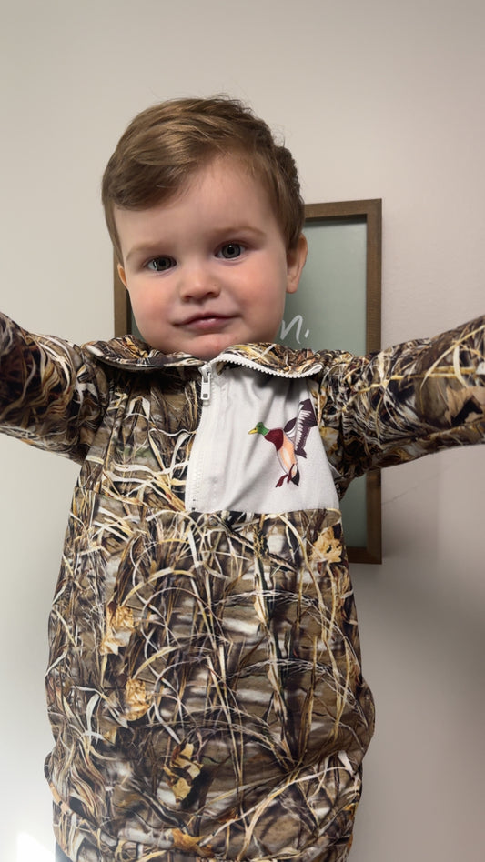 PRE-ORDER! Camo Pull Over with Duck