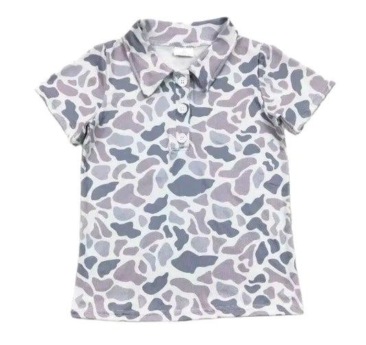 PRE-ORDER! Boys Camo Shirt