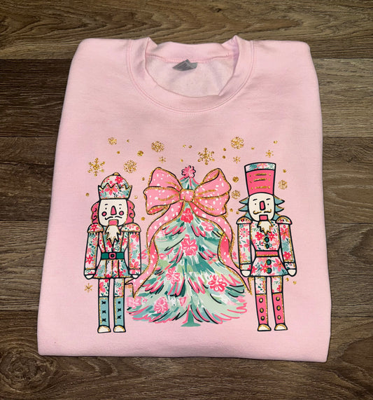 Pink Nutcracker & Christmas Tree