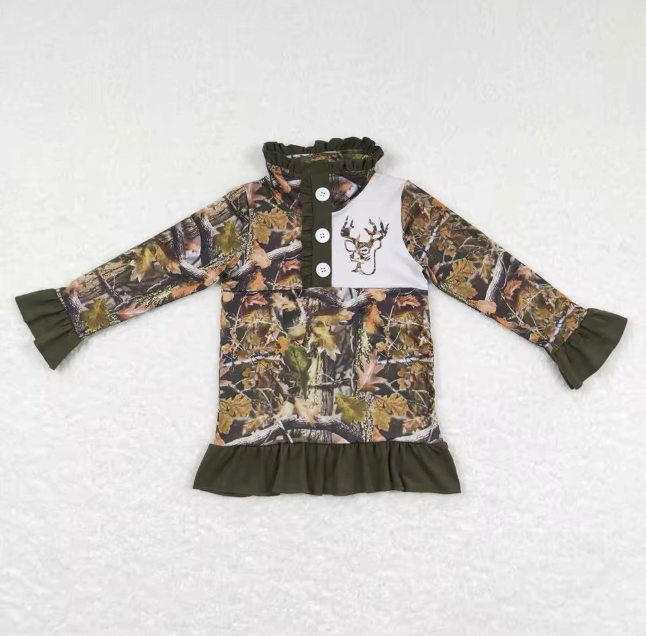 GIRLS Camo Pullover